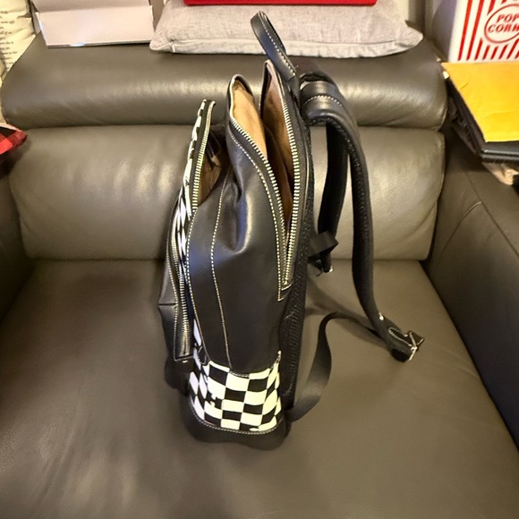 Coach Black and White Checkered Men's Backpack - Picture 6 of 15
